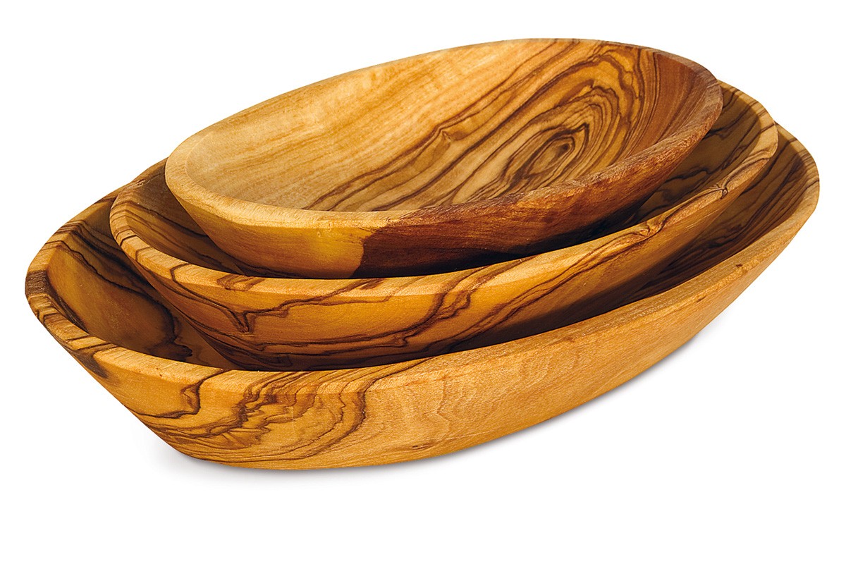 Set 3 taglieri a cuore in legno di ulivo - Arte Legno Shop