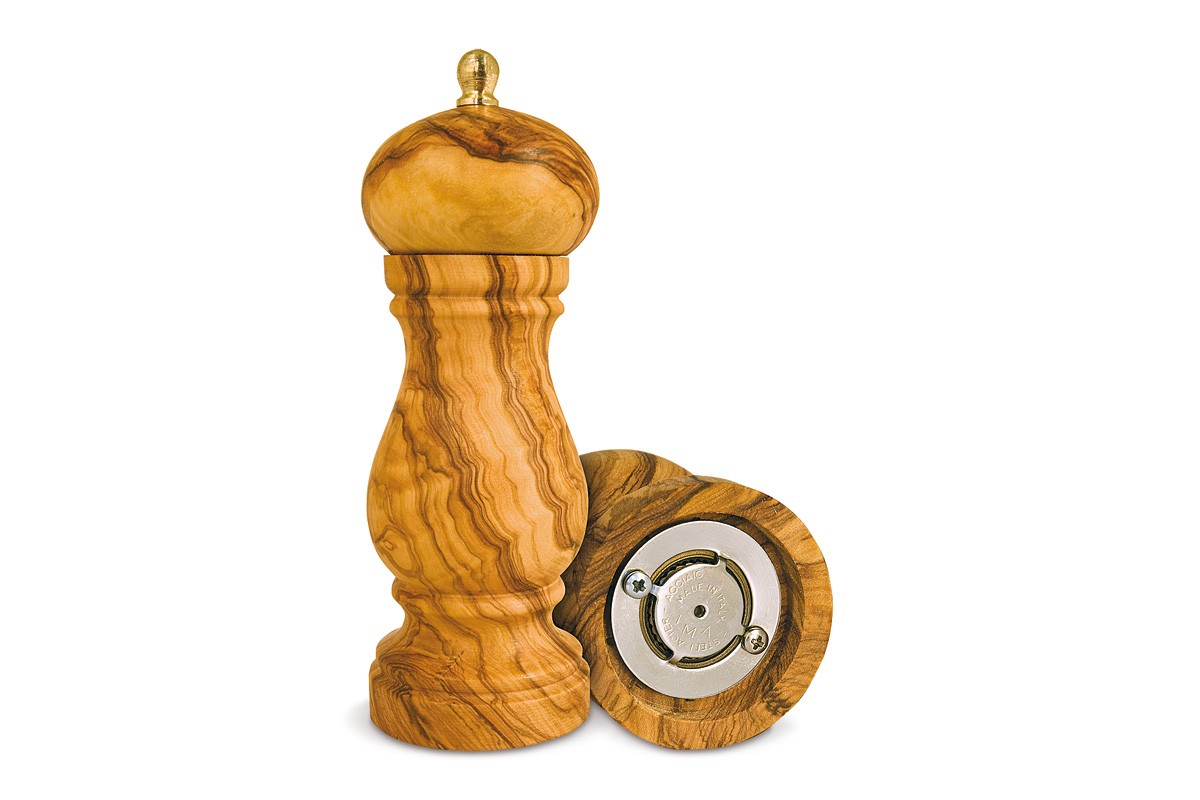 Sale e pepe a funghetto in legno di Ulivo - Arte Legno